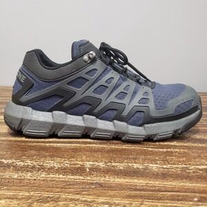 Wolverine Work Shoe Mens 8 wide Rev Ultraspring Navy Blue Good CarbonMAX Safety